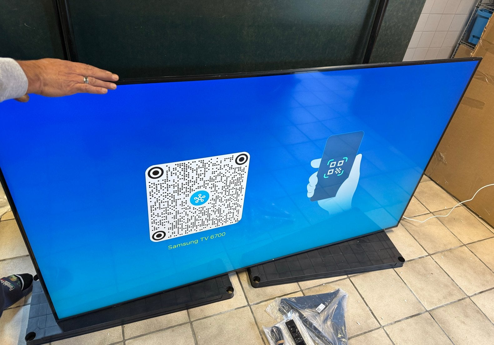 Samsung QE75QN74FAT 75 inch 4K QLED Smart TV Nieuwstaat, Audio, Tv en Foto, Samsung, Ophalen of Verzenden, Zo goed als nieuw, 100 Hz