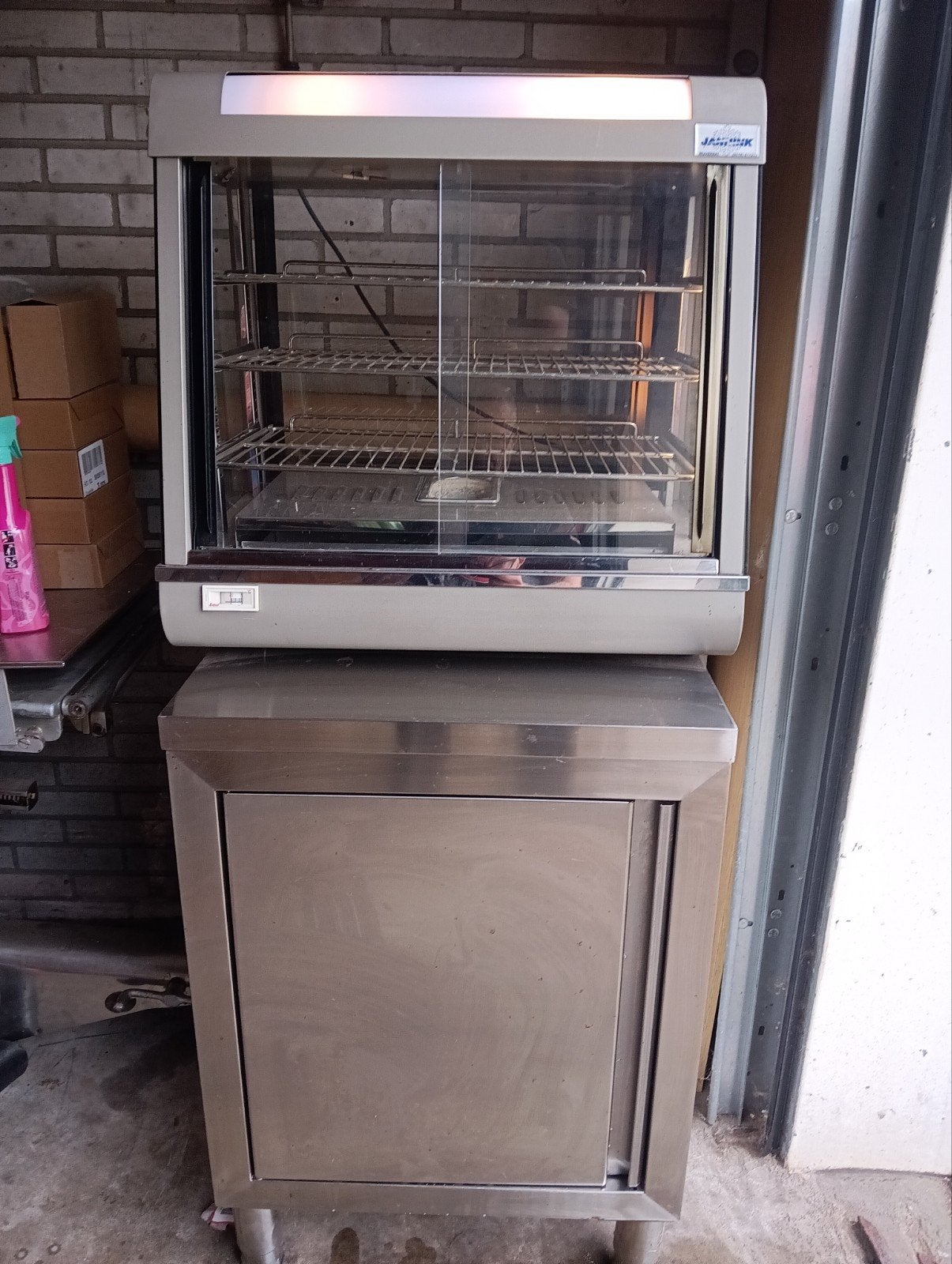 Warmhoudvitrine met RVS Onderkast, Ophalen, Gebruikt, Overige typen