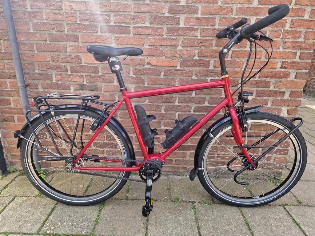 Böttcher Roadtrip Pinion c1.12, Fietsen en Brommers, Gebruikt, 26 inch, 10 tot 15 versnellingen, Velgrem