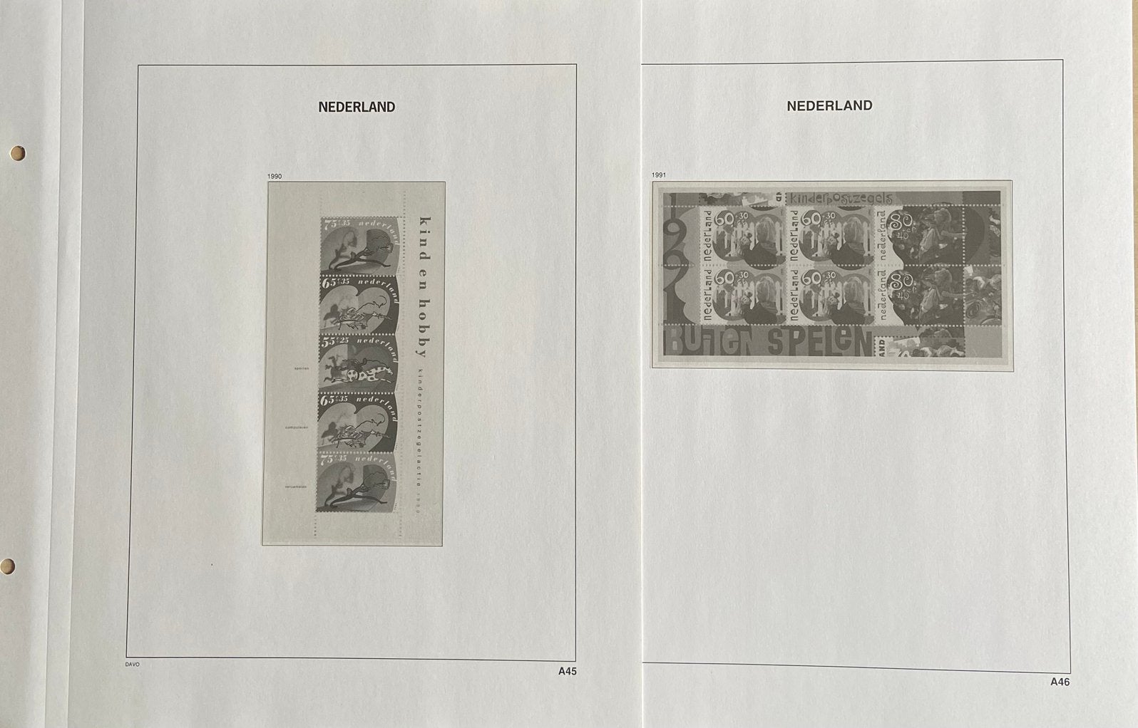DAVO Aanvulbladen Nederland 1990 tm 1994., Ophalen of Verzenden, Nederland
