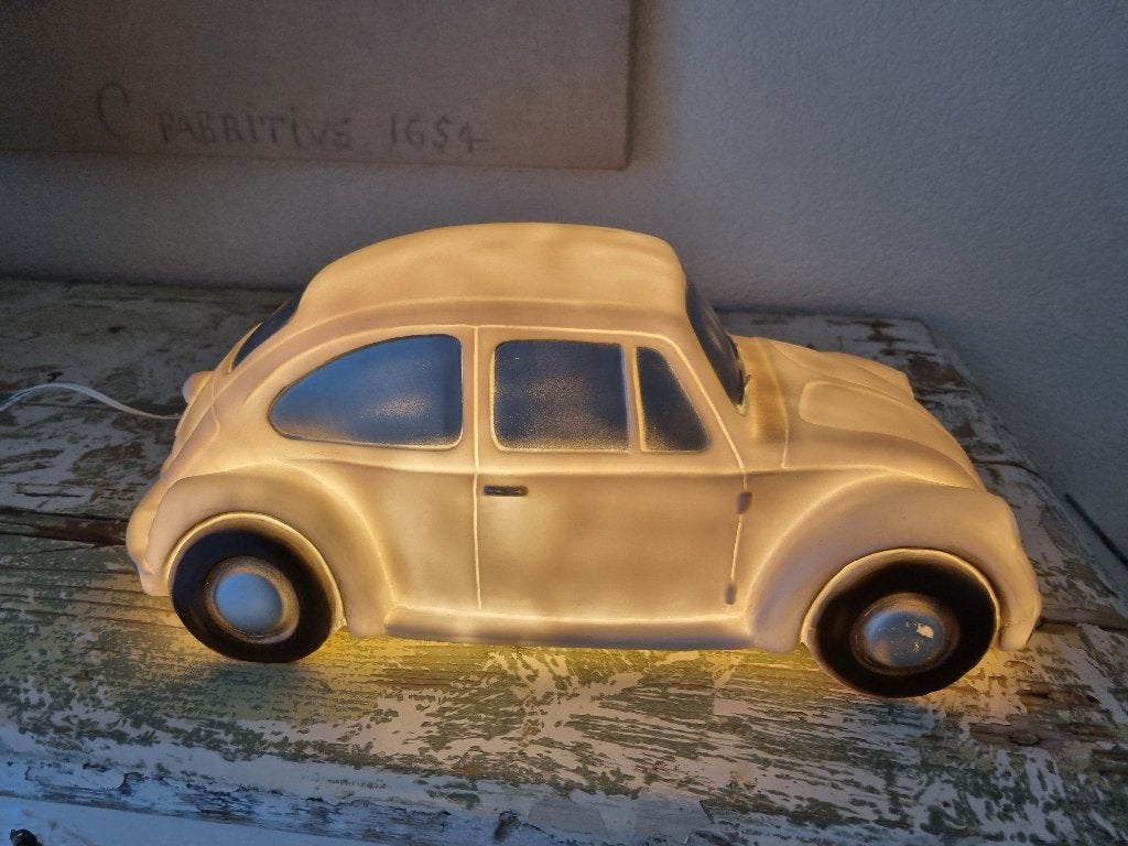 Heico Egmont toys vintage Volkswagen Kever auto lamp, Met schakelaar, Wit, Overige merken, Kunststof