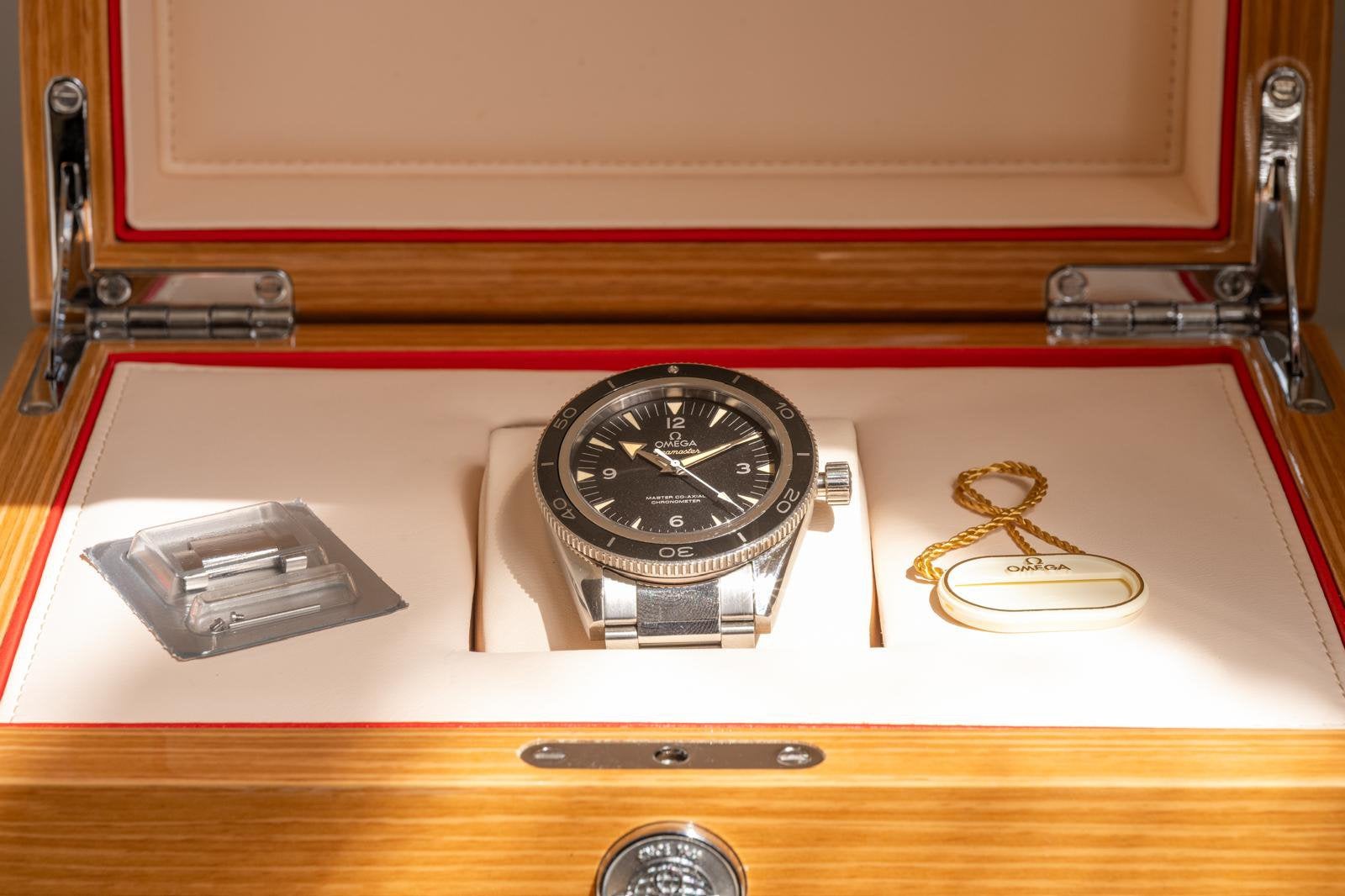 Omega Seamaster 300 Master Co-Axial Full Set (2020), Overige merken, Staal, Omega, Ophalen of Verzenden