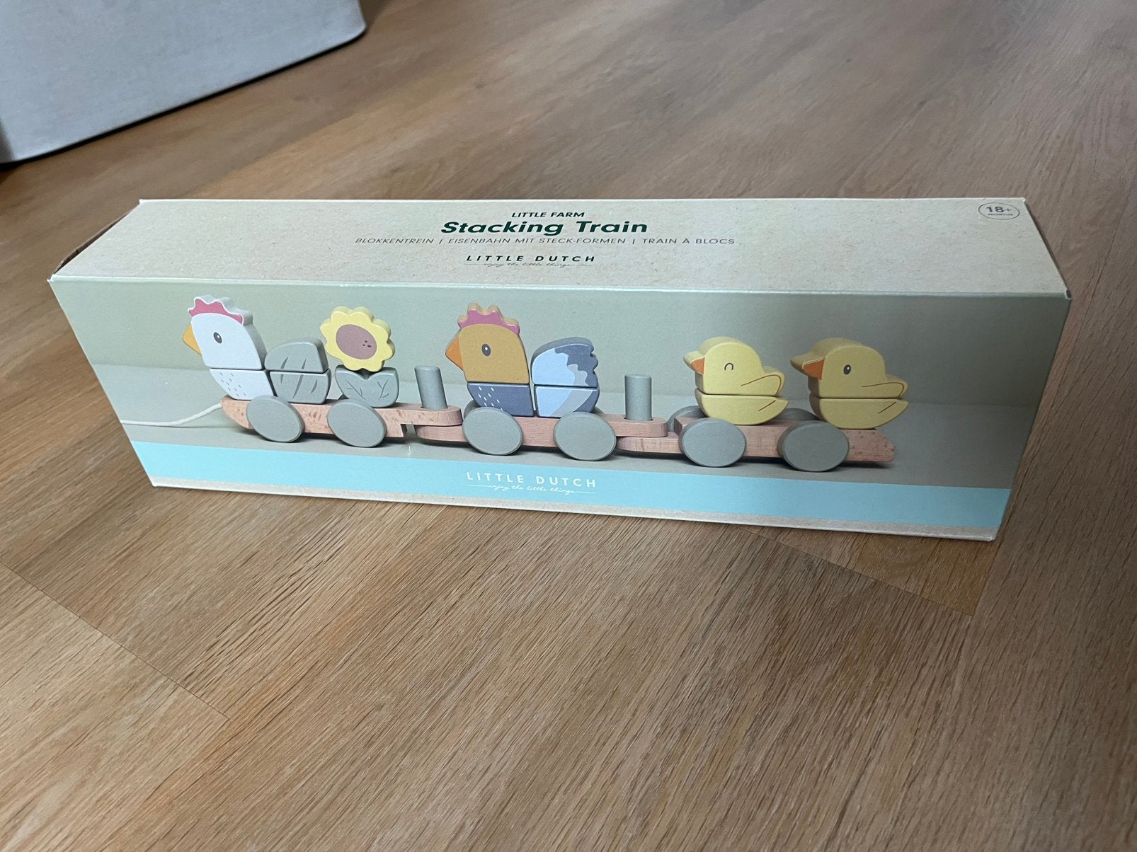 Little dutch blokken trein kip nieuw in doos, Ophalen of Verzenden, Zo goed als nieuw, Beeldje of Figuurtje