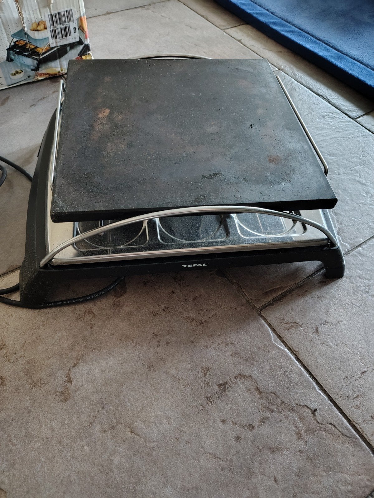Tefal Maxi Pierrade-Raclette Steengrill-Raclette (Gebruikt), Ophalen, Gebruikt