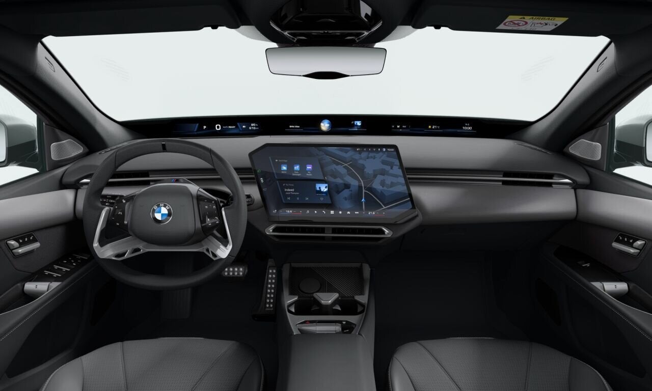 BMW i3 50 xDrive M Sport / Panoramadak / Trekhaak / M Multif, Auto's, Automaat, Dealer onderhouden, Zwart, Leder