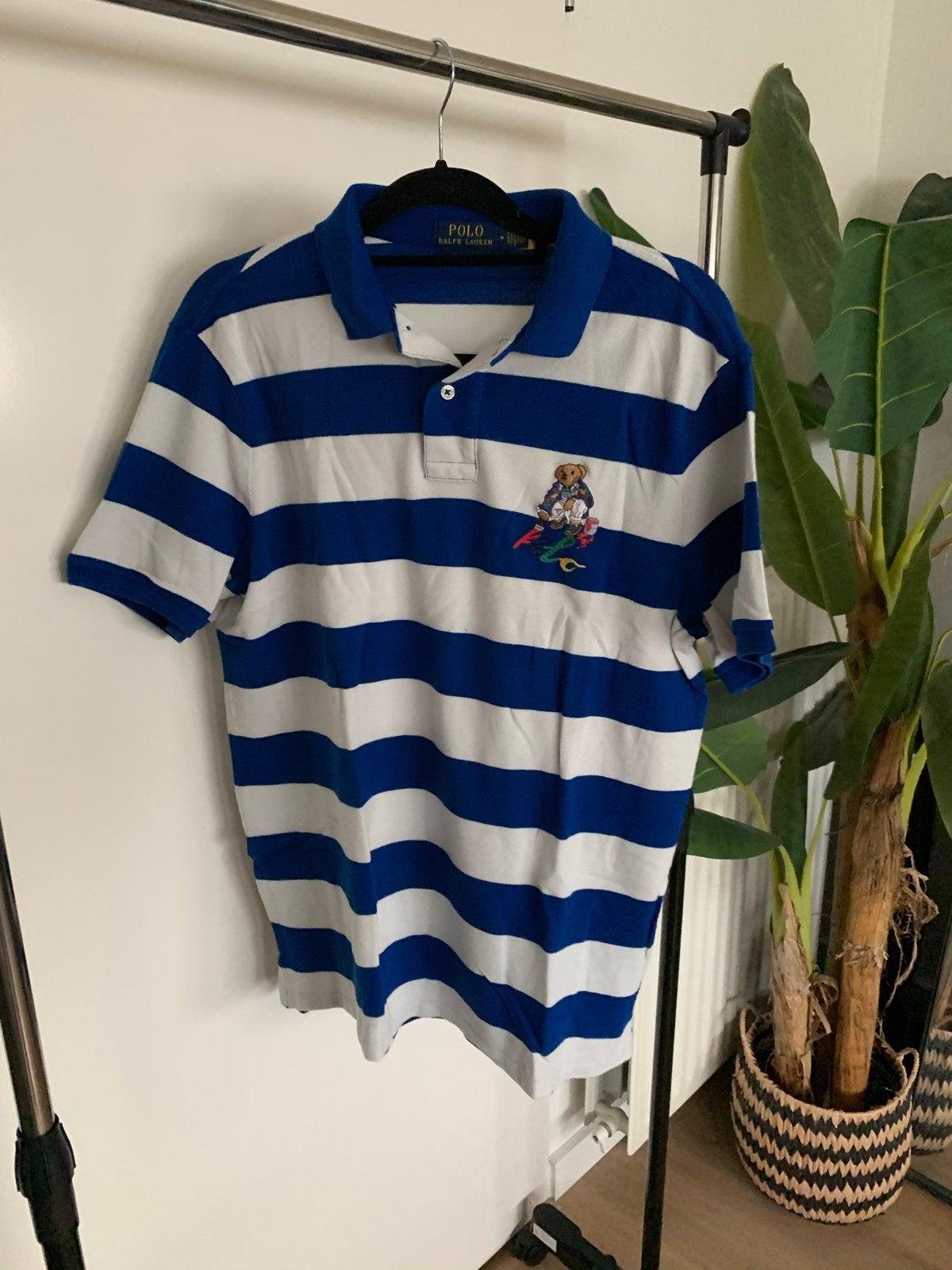 Polo Ralph Lauren Classic Fit Polo Beer - Maat M, Verzenden, Zo goed als nieuw, Maat 48/50 (M), Blauw