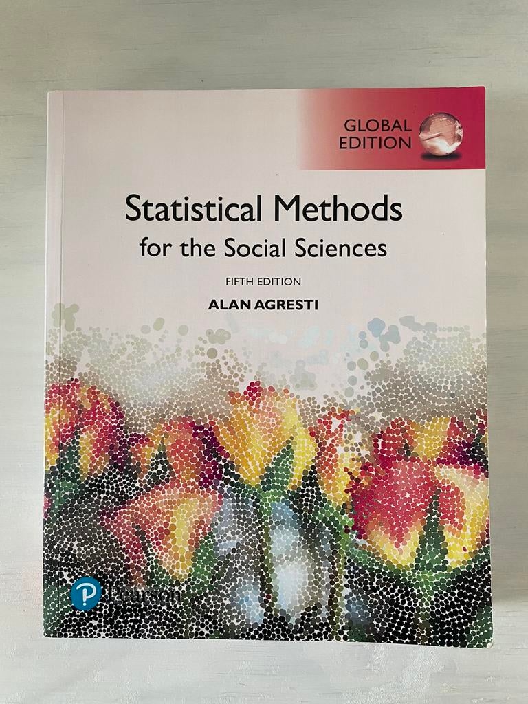 Statistical methods: for the social sciences, Boeken, Ophalen, Beta, Zo goed als nieuw, WO