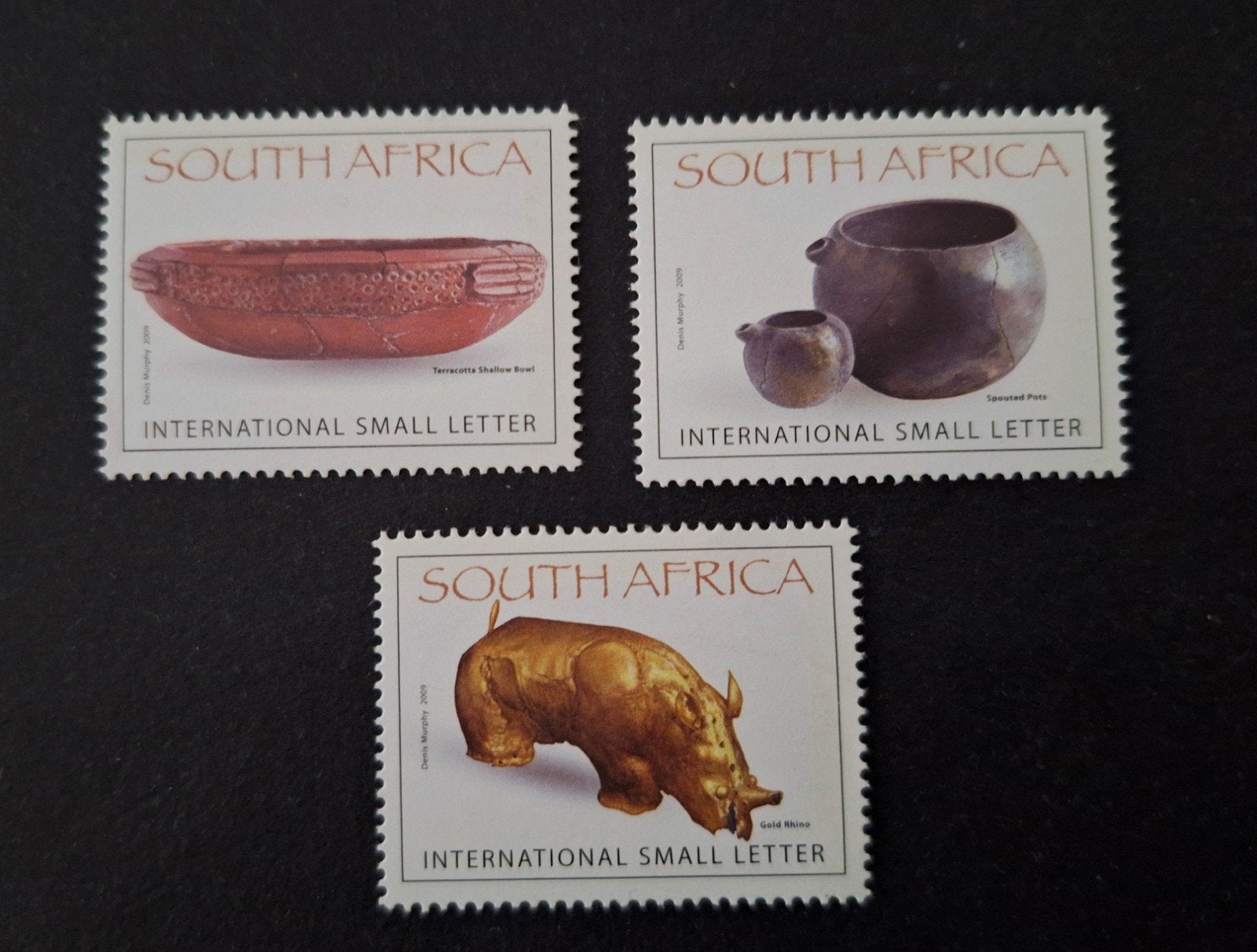 2009  ZUID-AFRIKA ** - 3 x postzegel Afrikaanse KUNST, Ophalen of Verzenden, Zuid-Afrika, Postfris