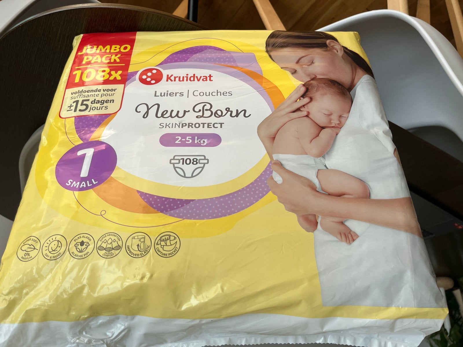 Kruidvat Luiers New Born maat 1 (2-5 kg) - Geopend, Ophalen of Verzenden, Nieuw