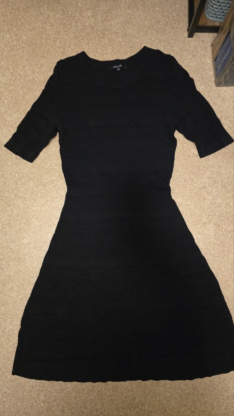 Nikkie jurk maat 34 (XS) zwart, Zwart, Ophalen of Verzenden, Zo goed als nieuw, Nikkie