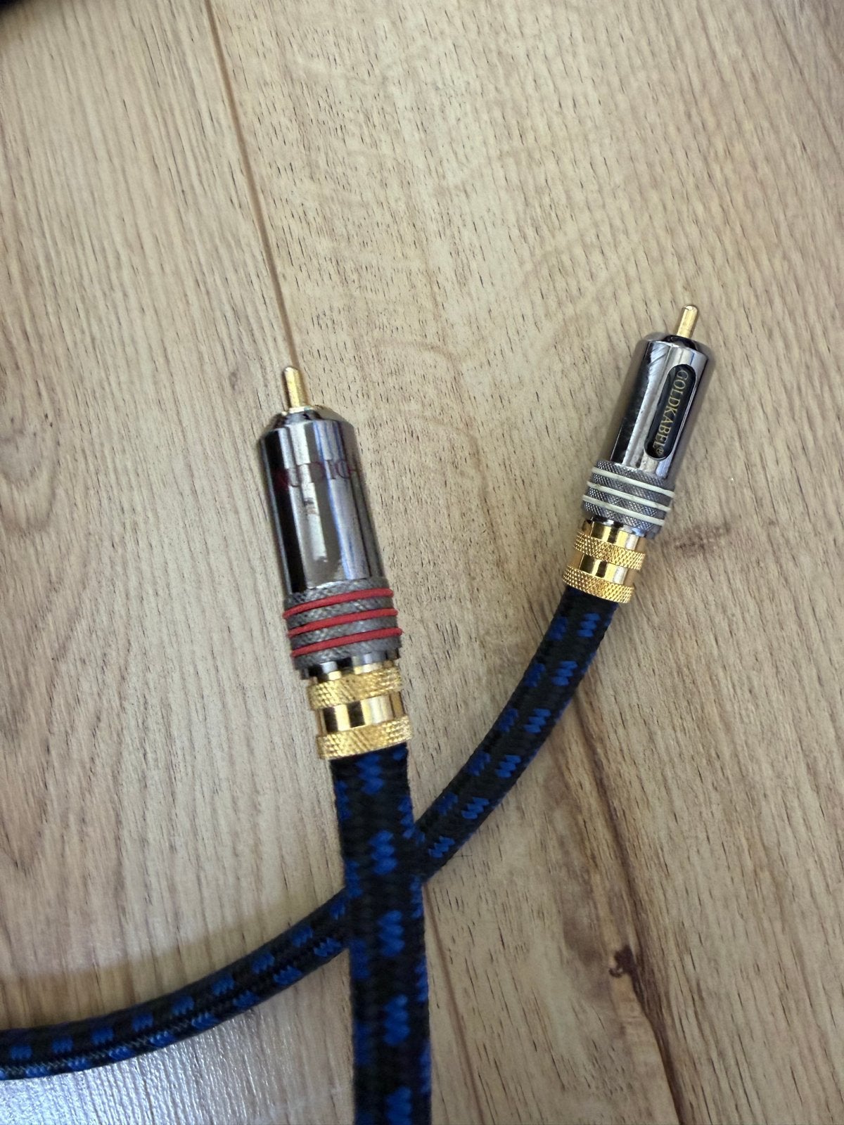 Goldkabel Audio R RCA kabel high end 1 meter, Ophalen of Verzenden, Zo goed als nieuw, Minder dan 2 meter, Interlink-kabel