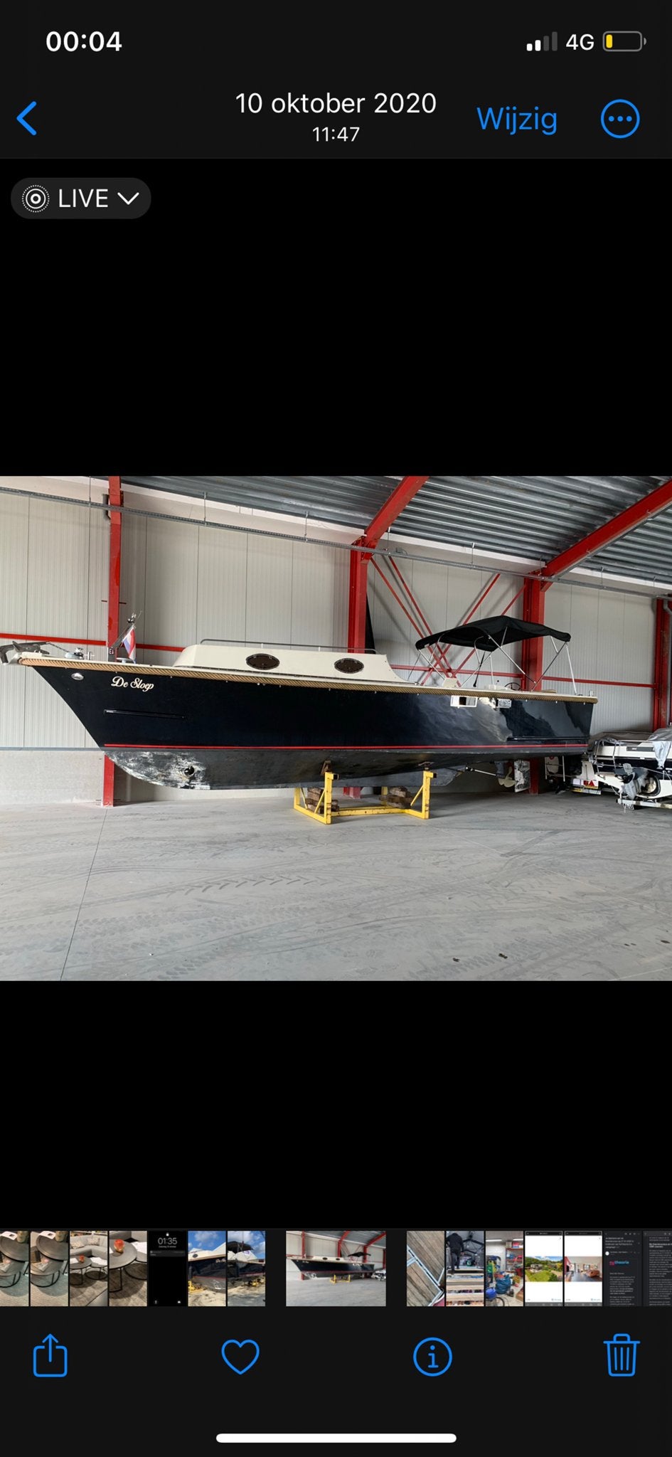 Prachtige Cabinsloep 10,50M met 2-persoonsbed en luxe, Watersport en Boten, Sloepen, 10 m, Gebruikt, Binnenboordmotor, Diesel