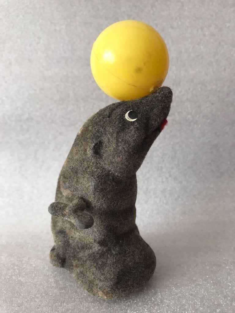 Vintage Original Limmer Spielwaren Opwind Zeehond 13 cm, Ophalen of Verzenden