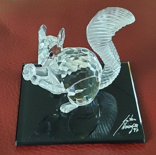 Swarovski Jubileum eekhoorn, Ophalen of Verzenden, Zo goed als nieuw, Figuurtje