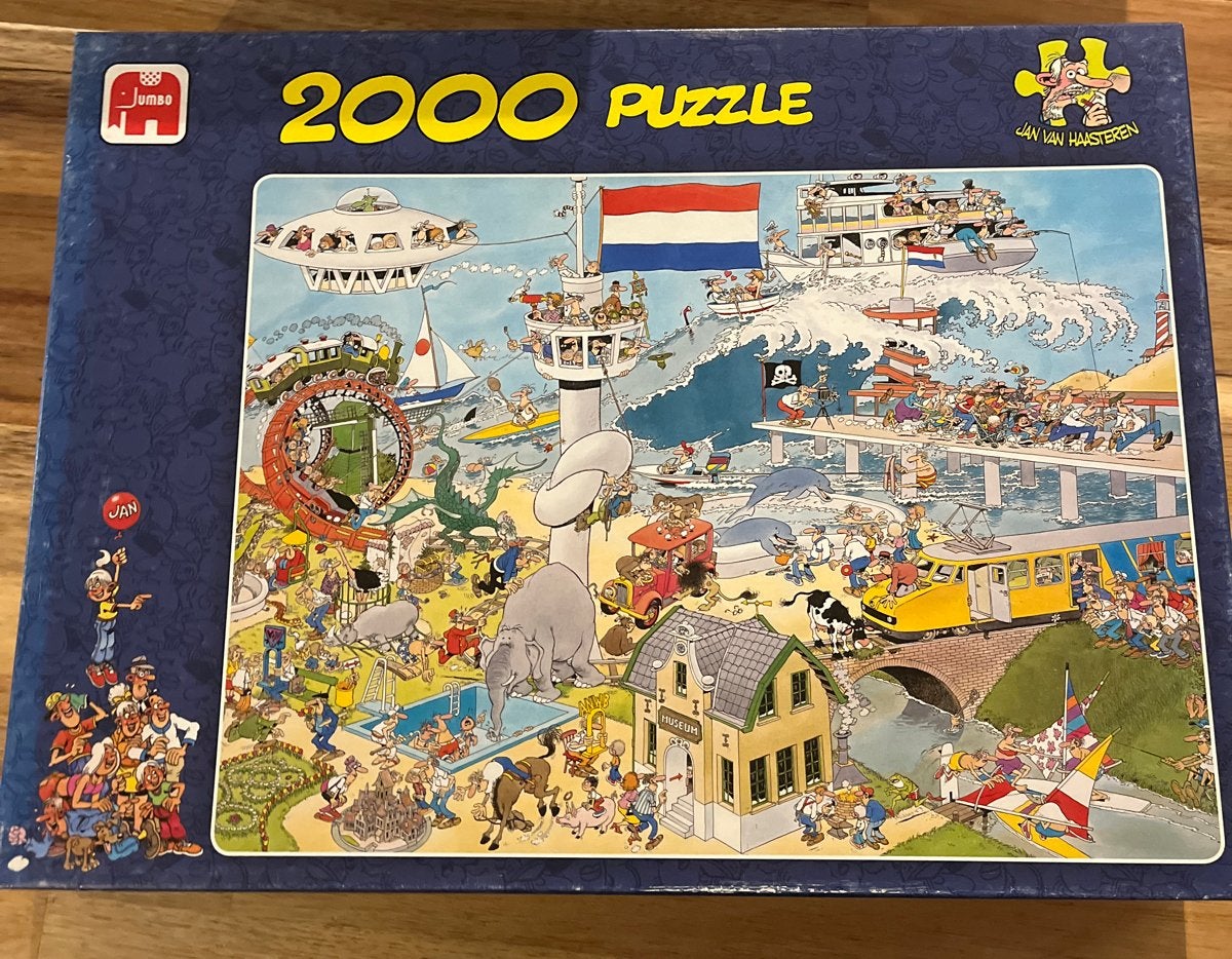 Jan van Haasteren 2000 stukjes puzzel - Jumbo, Ophalen of Verzenden, Meer dan 1500 stukjes, Gebruikt, Legpuzzel