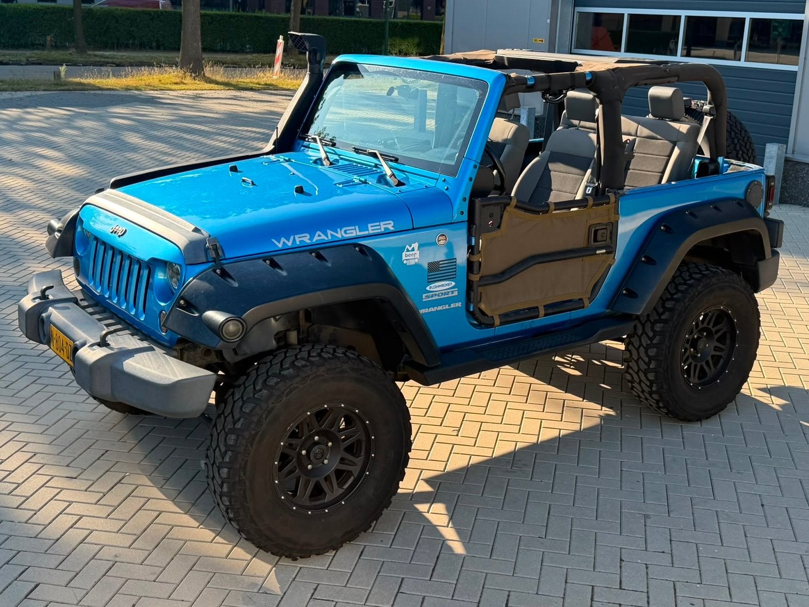 ‼️JEEP WRANGLER JK 3.8 V6 200PK EXTREME OFFROAD YOUNGTIMER‼️, Auto's, Stof, 1800 kg, Blauw, Bedrijf