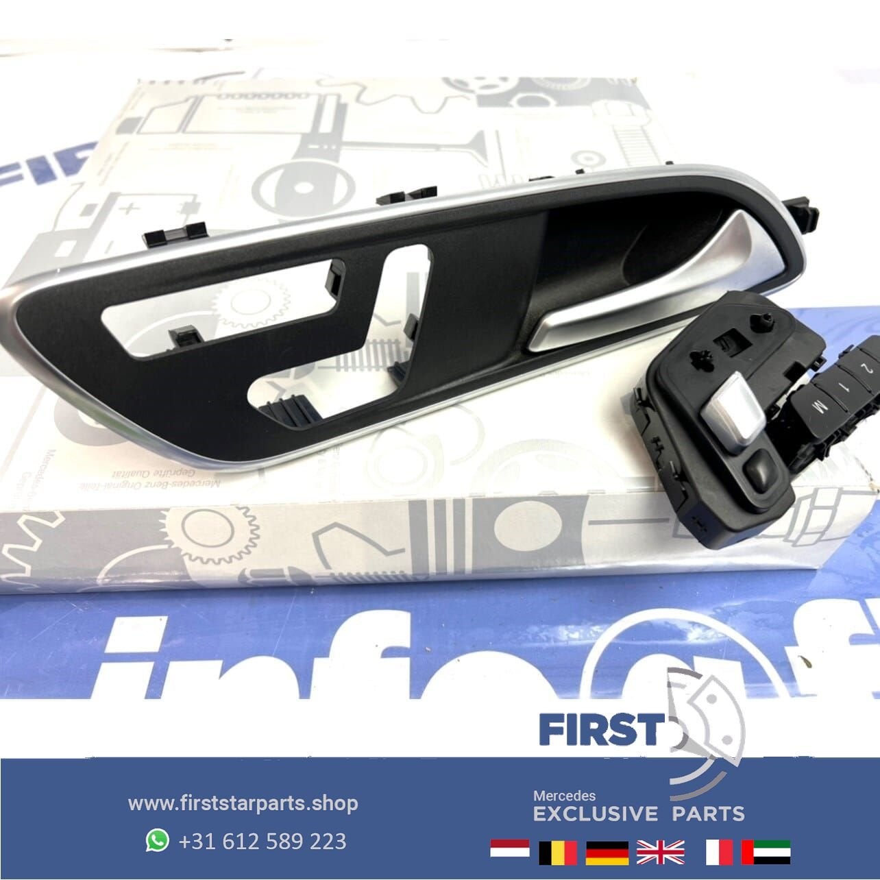 W176 W117 W156 AMG STOELBEDIENING KNOPPEN DEURPANEEL Mercede, Gebruikt, -, Ophalen of Verzenden, -