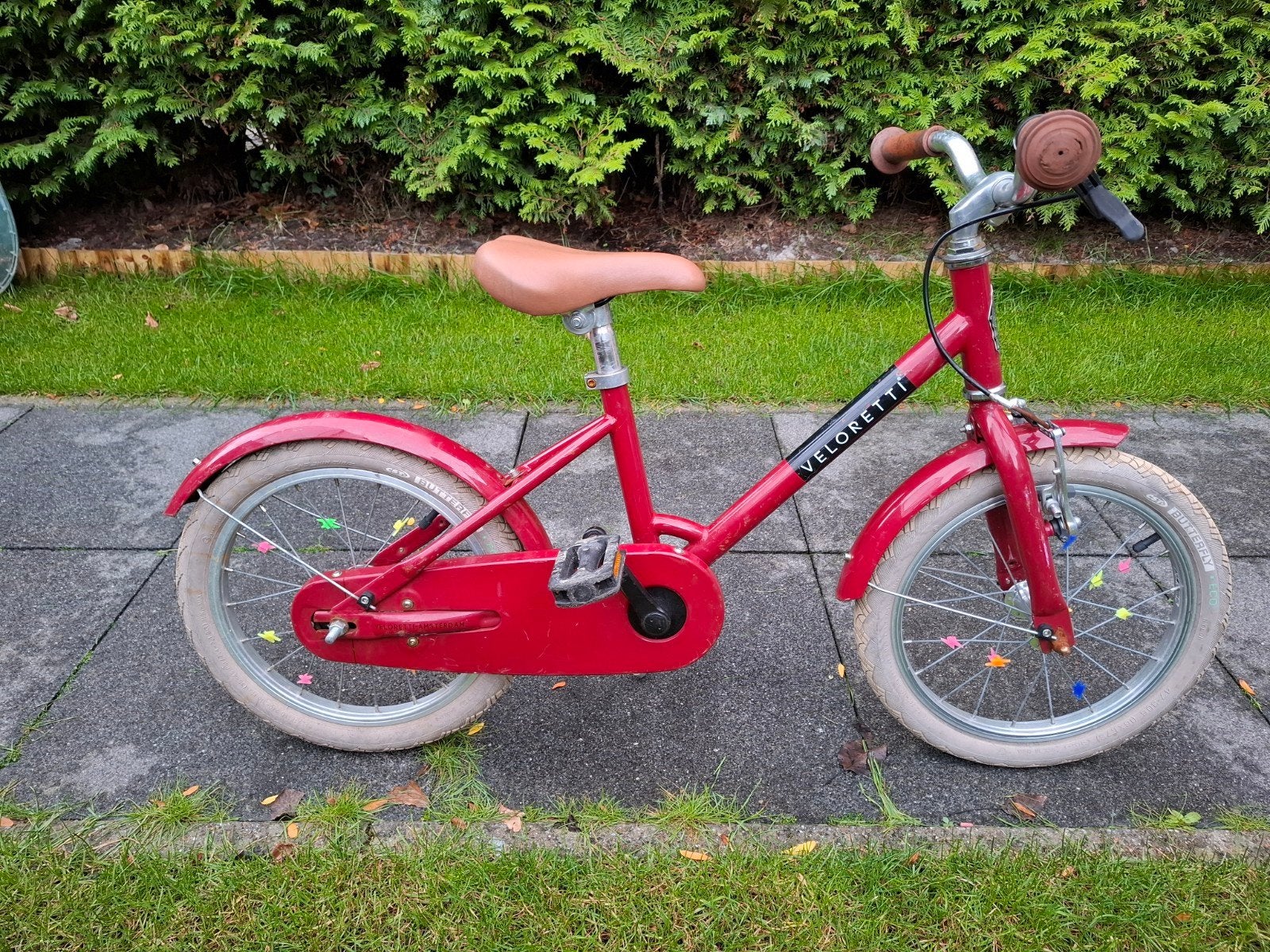 Veloretti kinderfiets 16 inch rood, Ophalen, Terugtraprem, Veloretti, 16 tot 20 inch