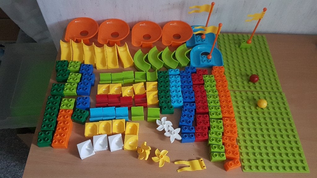 duplo knikkerbaan en blokken set samen  50 euro, Ophalen of Verzenden, Zo goed als nieuw, Duplo