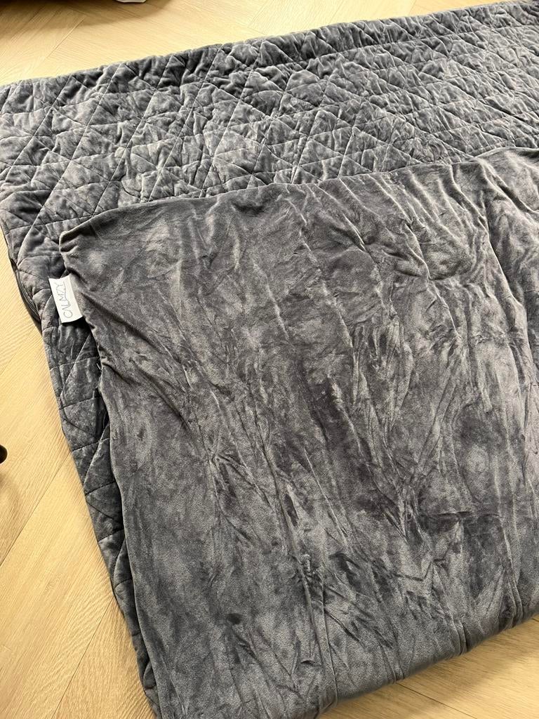 Calmzy verzwaringsdeken (7 kg) met duvet cover, Eenpersoons, Ophalen of Verzenden, Grijs, Deken of Dekbed