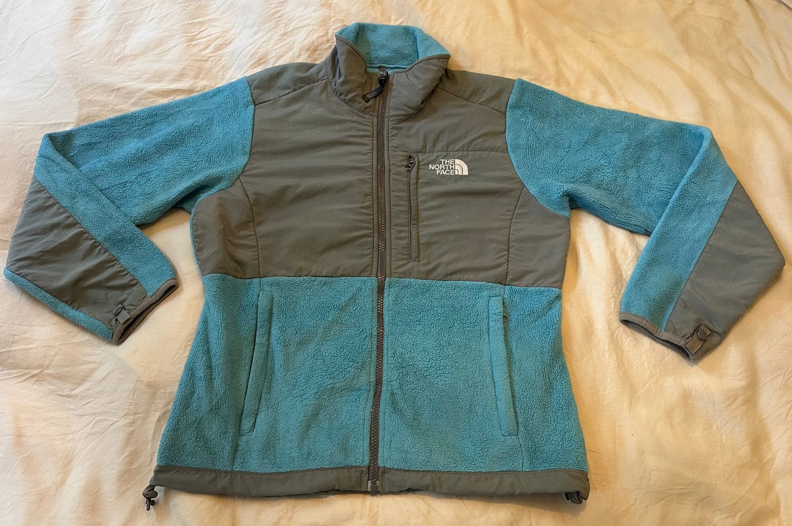 Denali fleecejack The North Face dames S grijs lichtblauw, Kleding | Dames, Blauw, Ophalen of Verzenden, Zo goed als nieuw, The North Face