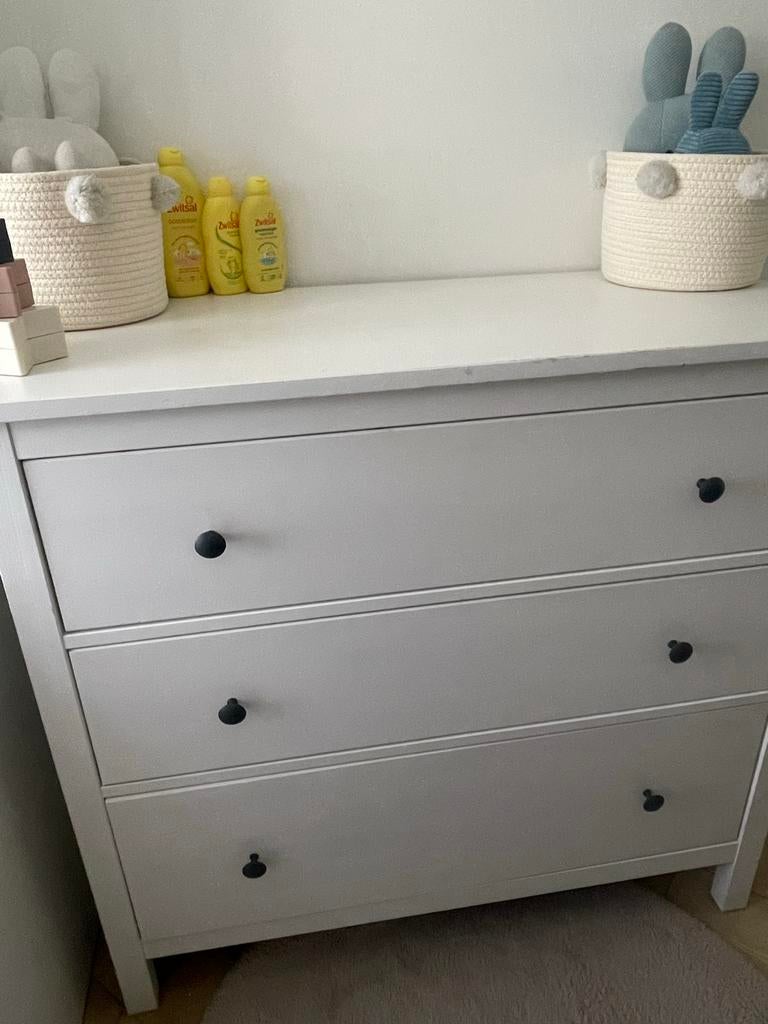 IKEA Hemnes ladekast wit, Huis en Inrichting, Kasten | Ladekasten, Gebruikt, Minder dan 100 cm, 100 tot 150 cm, 25 tot 50 cm, Overige houtsoorten