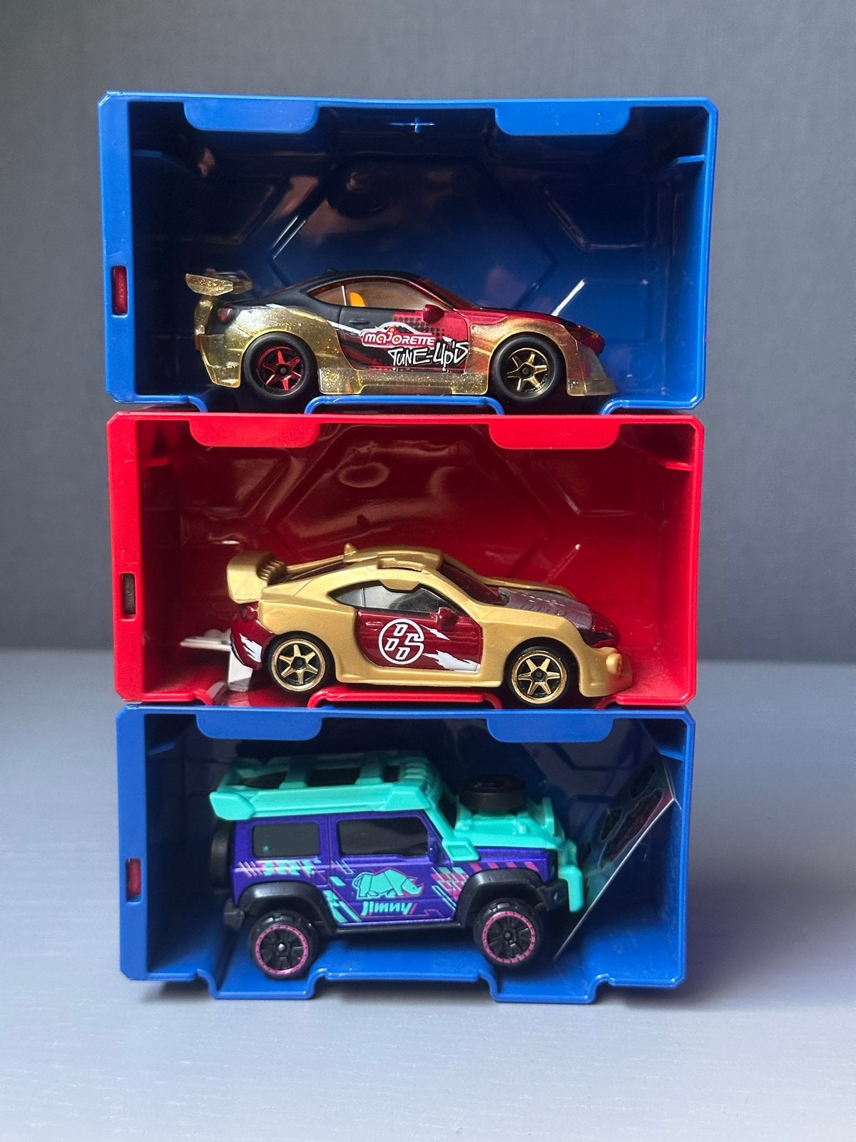 Majorette tune ups 3 Auto's met Verwisselbare Onderdelen, Ophalen, Zo goed als nieuw, Auto