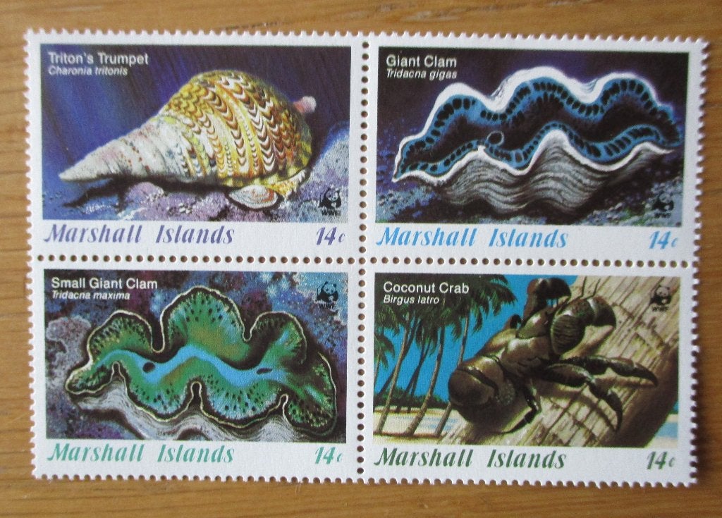 Marshall Eilanden, WWF serie Zeefauna, Verzenden, Postfris, Dier of Natuur