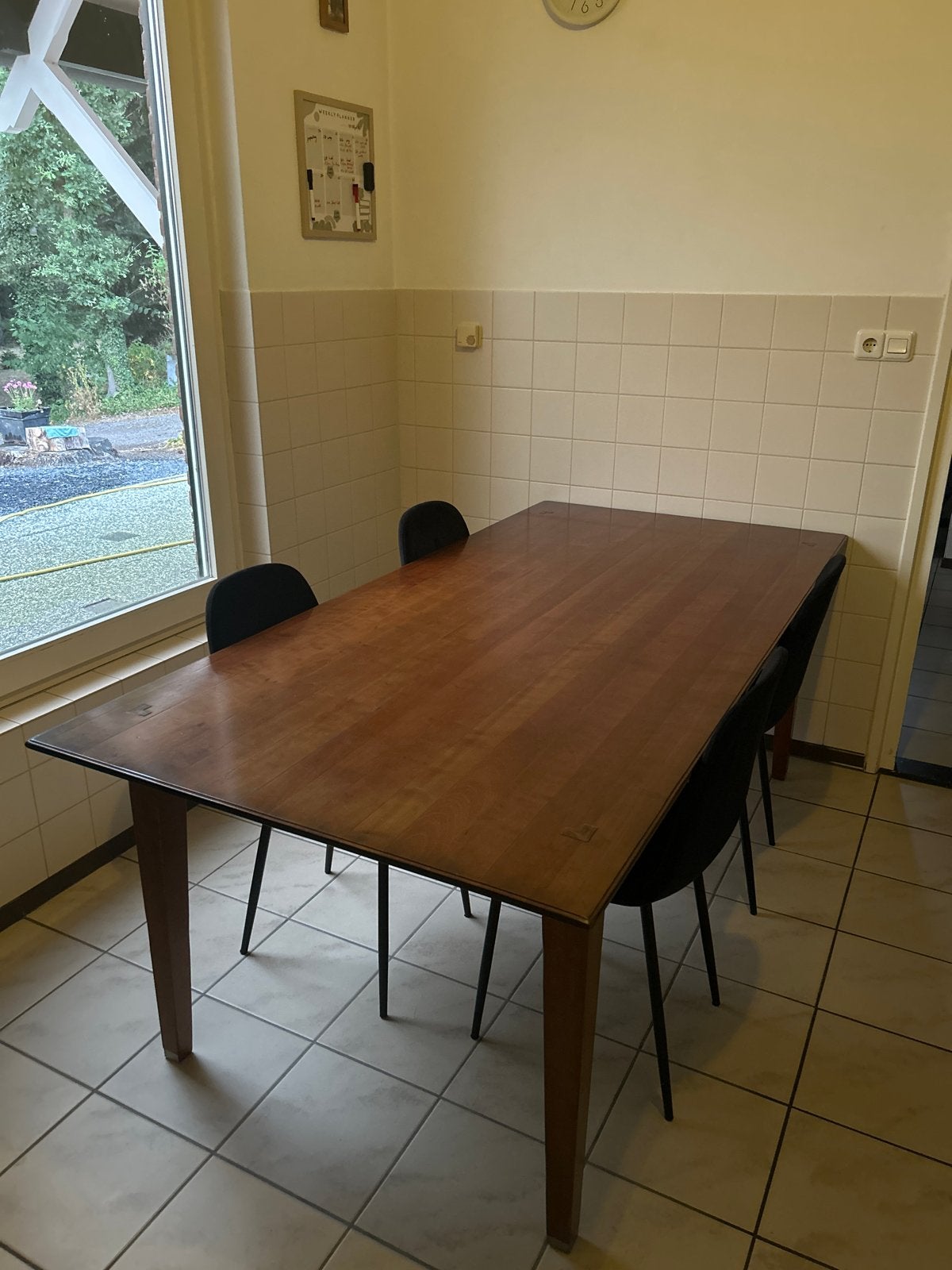 Kersenhouten eettafel - Rechthoekig - Gebruikt, Ophalen, Gebruikt, 100 tot 150 cm, Klassiek
