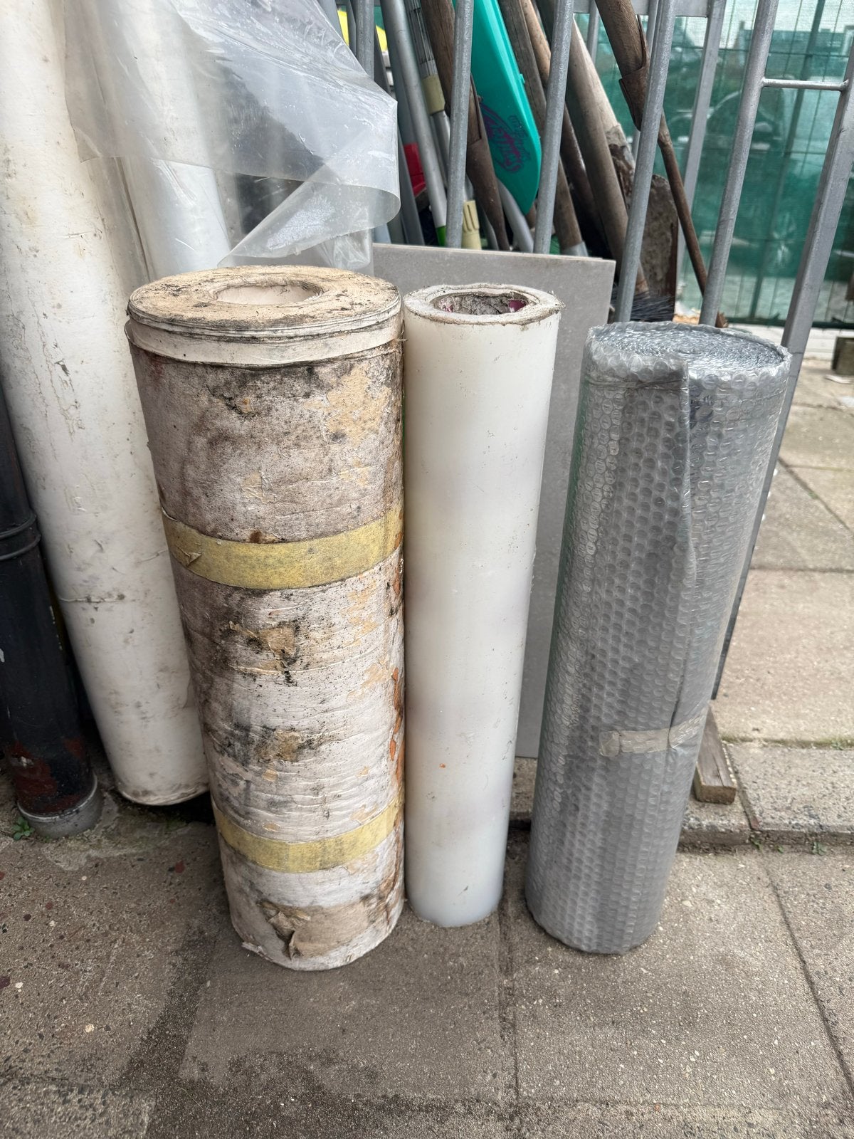 Stucloop rollen - Bescherming voor vloeren 3 items, Doe-het-zelf en Verbouw, Ophalen of Verzenden, Gebruikt, 15 m² of meer, Overige typen
