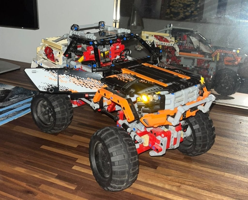 LEGO Technic 9398 4x4-Custom met licht en werkende klep, Kinderen en Baby's, Ophalen, Gebruikt, Lego, Complete set