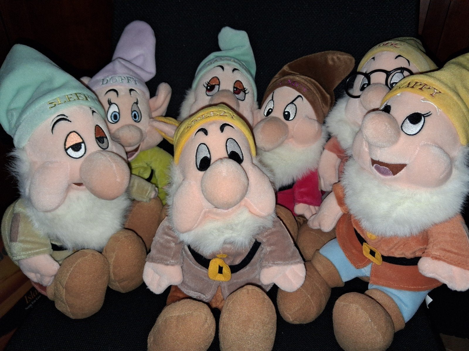 Disney. De Zeven Dwergen Knuffels Set, Verzamelen, Ophalen of Verzenden, Sneeuwwitje of Doornroosje, Gebruikt, Knuffel