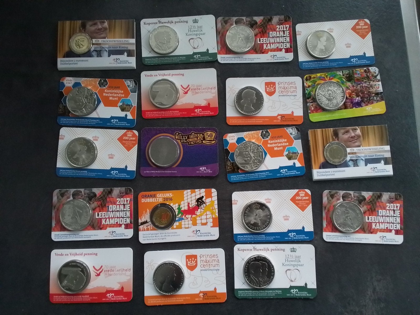 Mooi verzameling coincard met Penning, Ophalen of Verzenden, Nederland, Munten