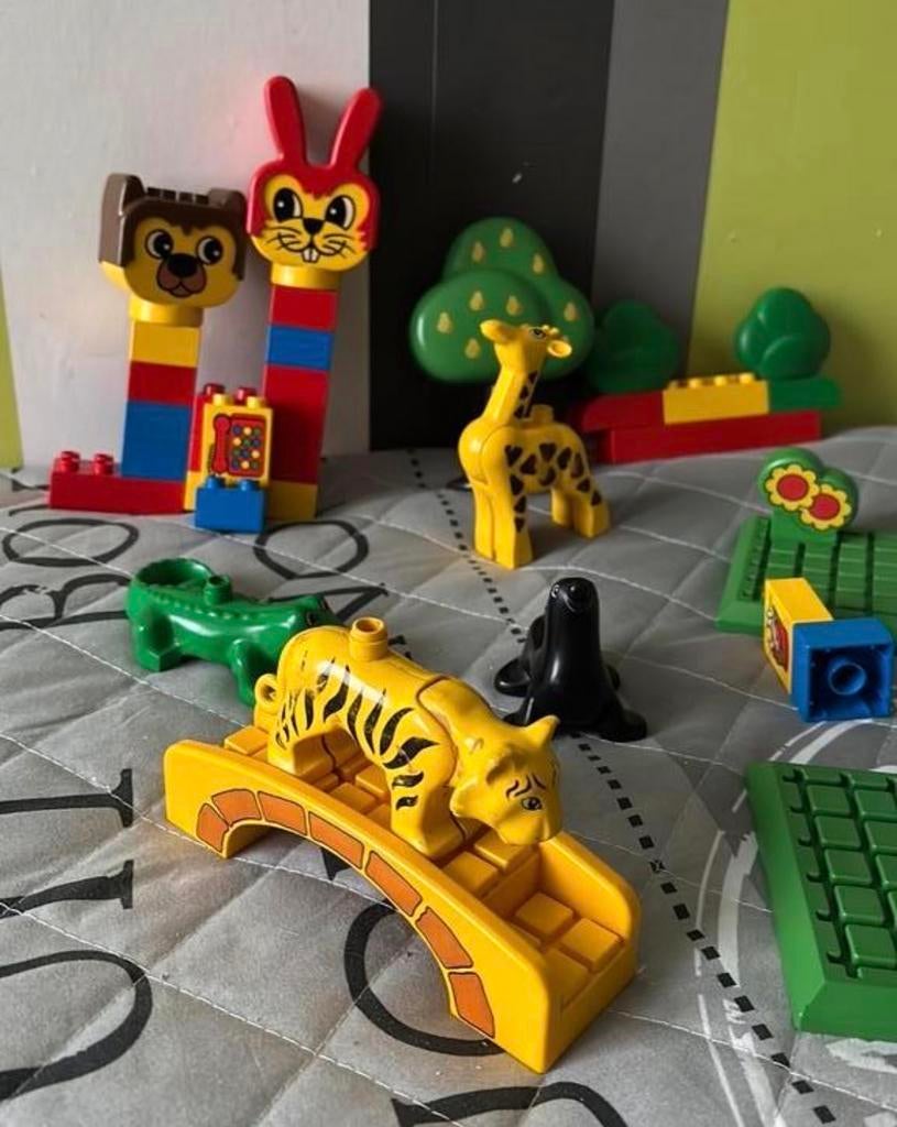 Leuke Duplo dierentuin set met diverse dieren, Kinderen en Baby's, Speelgoed | Duplo en Lego, Ophalen of Verzenden, Zo goed als nieuw