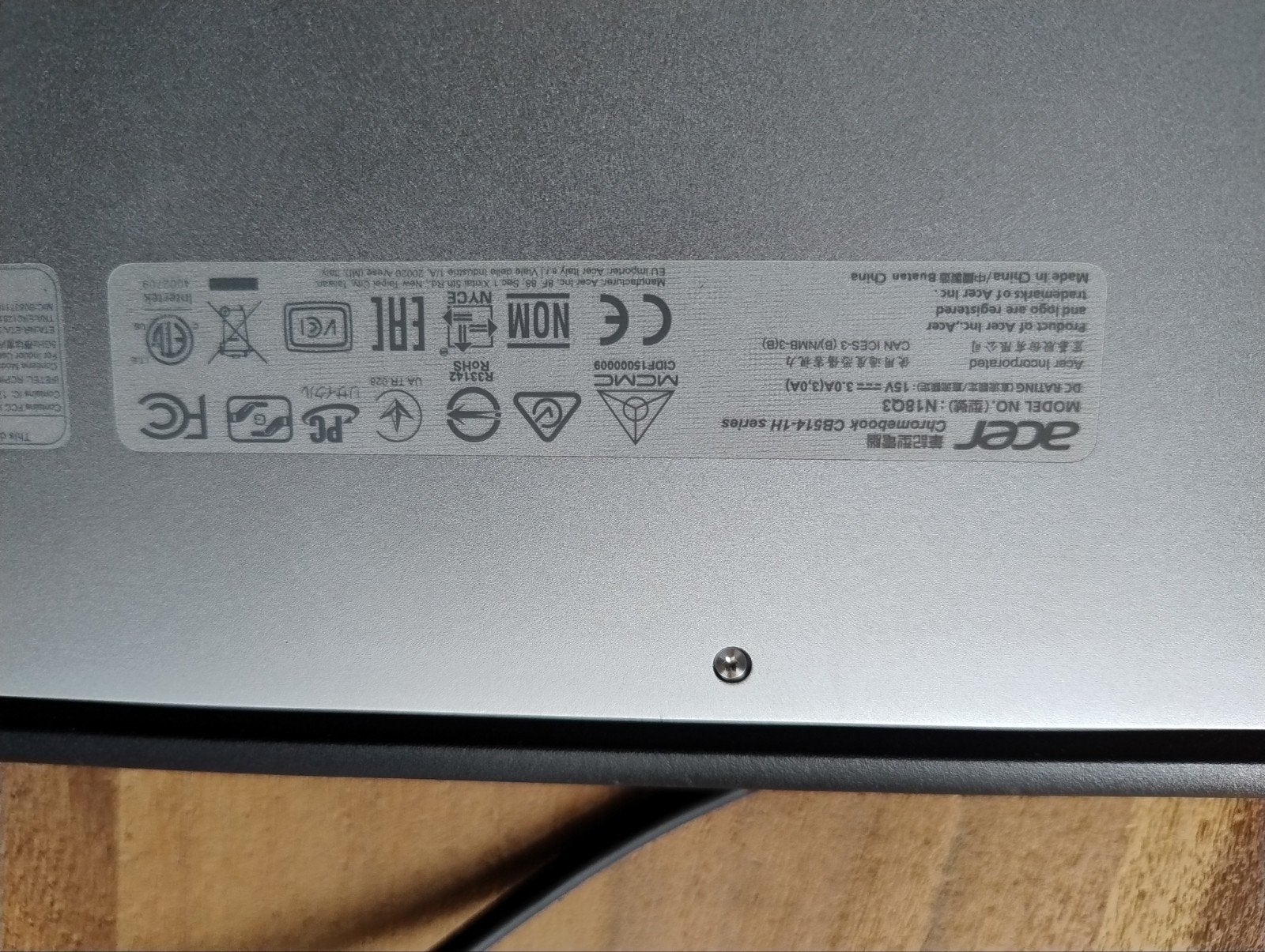 Acer Chromebook 514 - Zo goed als nieuw, 14 inch, 4 GB of minder, Qwerty, Touchscreen