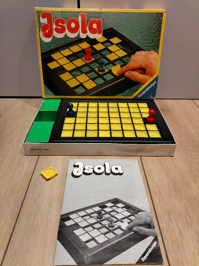 Isola - spel van Ravensburger - vintage 1980, Een of twee spelers, Ophalen of Verzenden, Gebruikt, Ravensburger