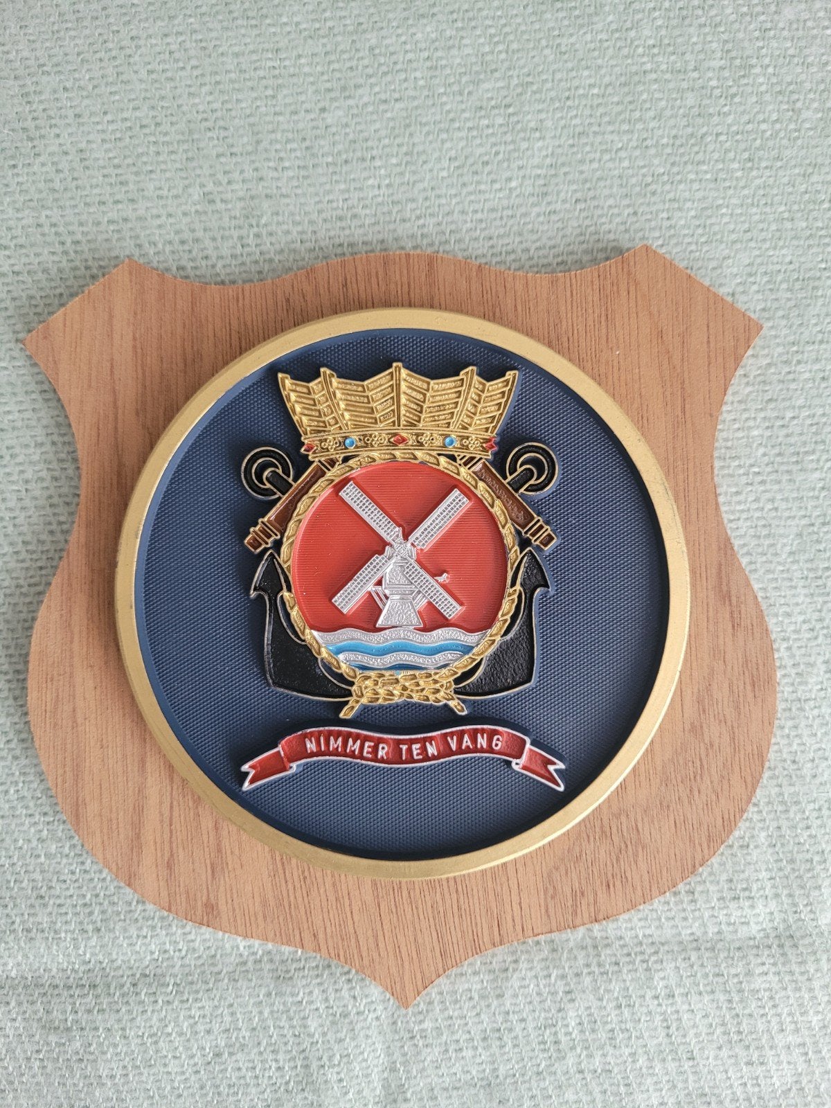 Wapenschild MLD Vl.sqdr. 7 (1949-2008) KM/ CZSK/ KLU/ CLRS, Ophalen of Verzenden