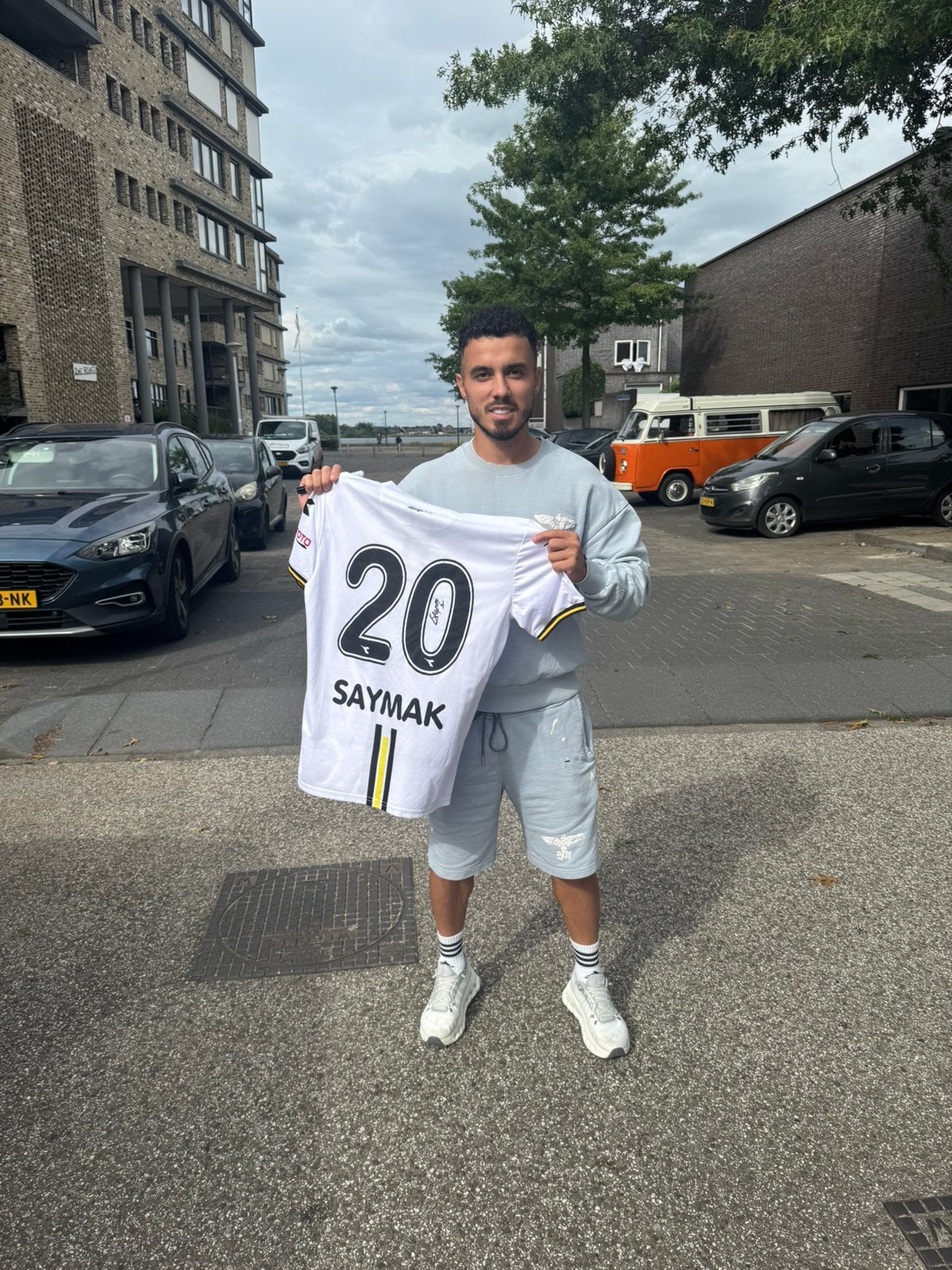 Mustapha Saymak - wedstrijdshirt Aliaga FK PEC Zwolle speler, Ophalen of Verzenden, Zo goed als nieuw, Shirt