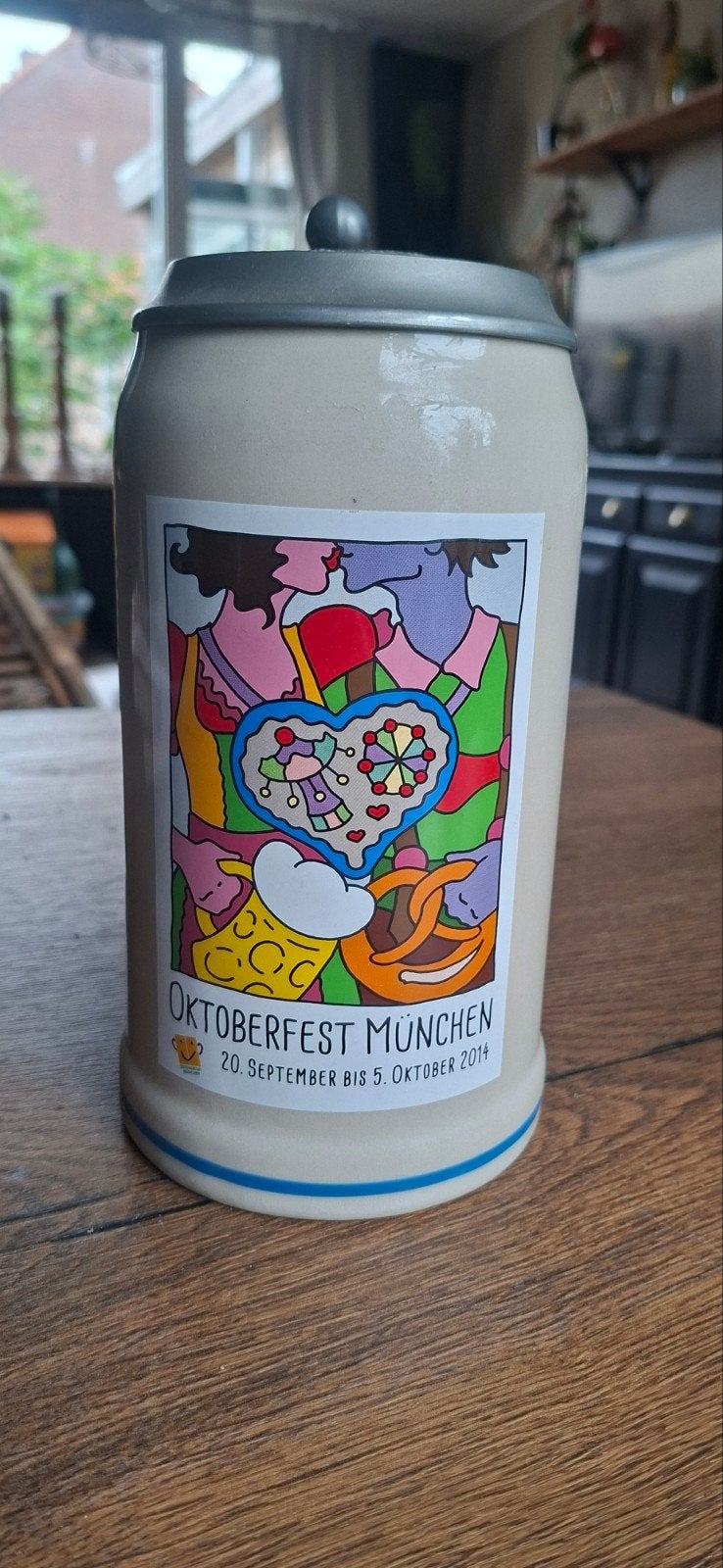 Oktoberfest München Bierpul 2014 - Steyris Hans, Antiek en Kunst, Ophalen of Verzenden