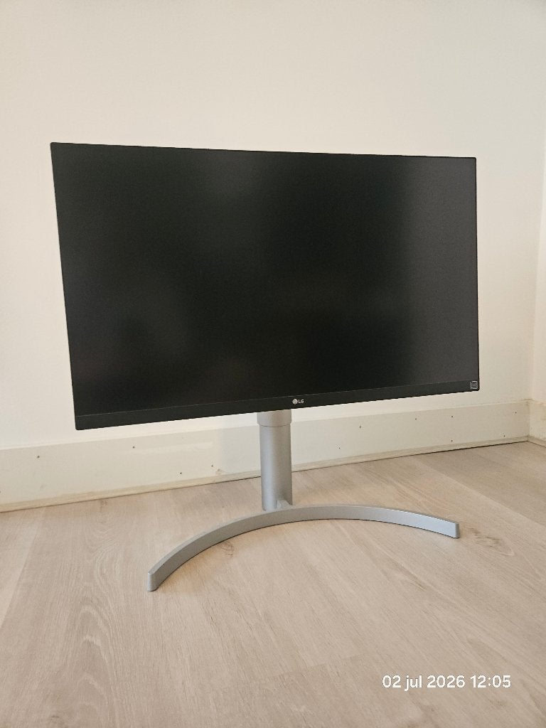 LG 27UL650-W 27 inch 4K UHD IPS monitor, Ophalen, Gebruikt, In hoogte verstelbaar, Ultra HD (4K)