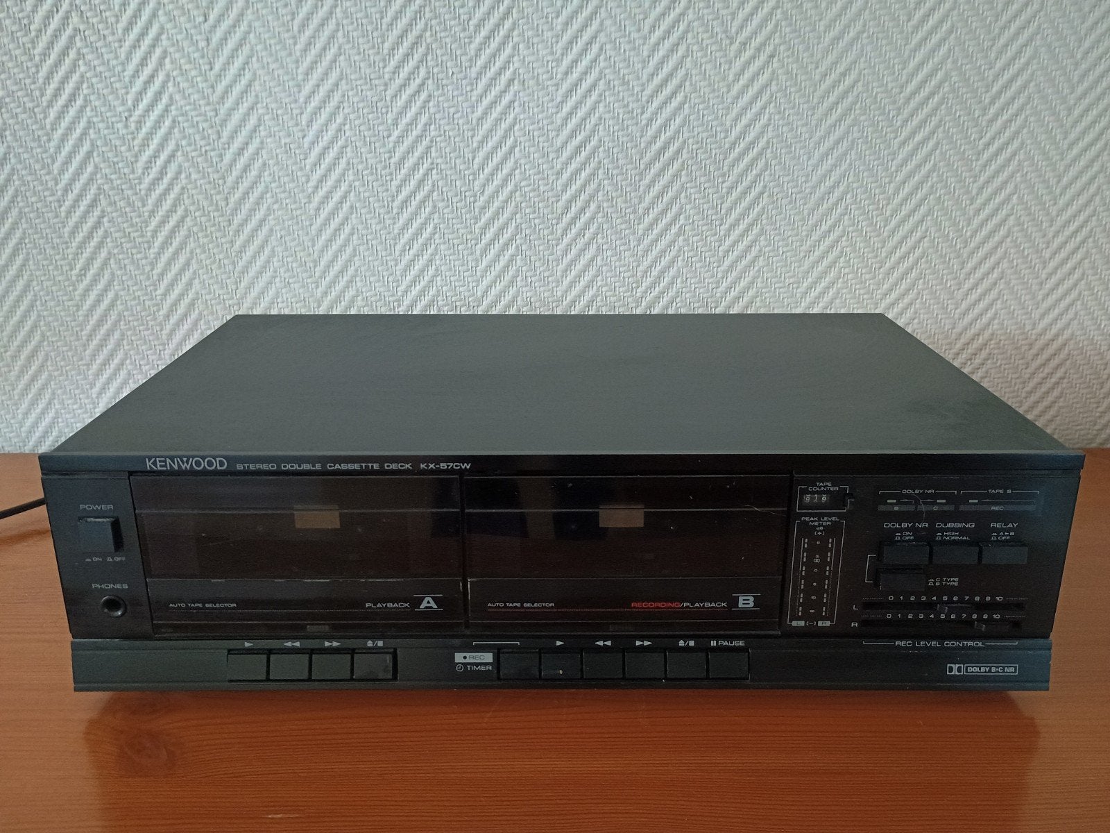Kenwood KX-870W Stereo Dubbel Cassettedeck, Ophalen, Dubbel, Kenwood, Tape counter