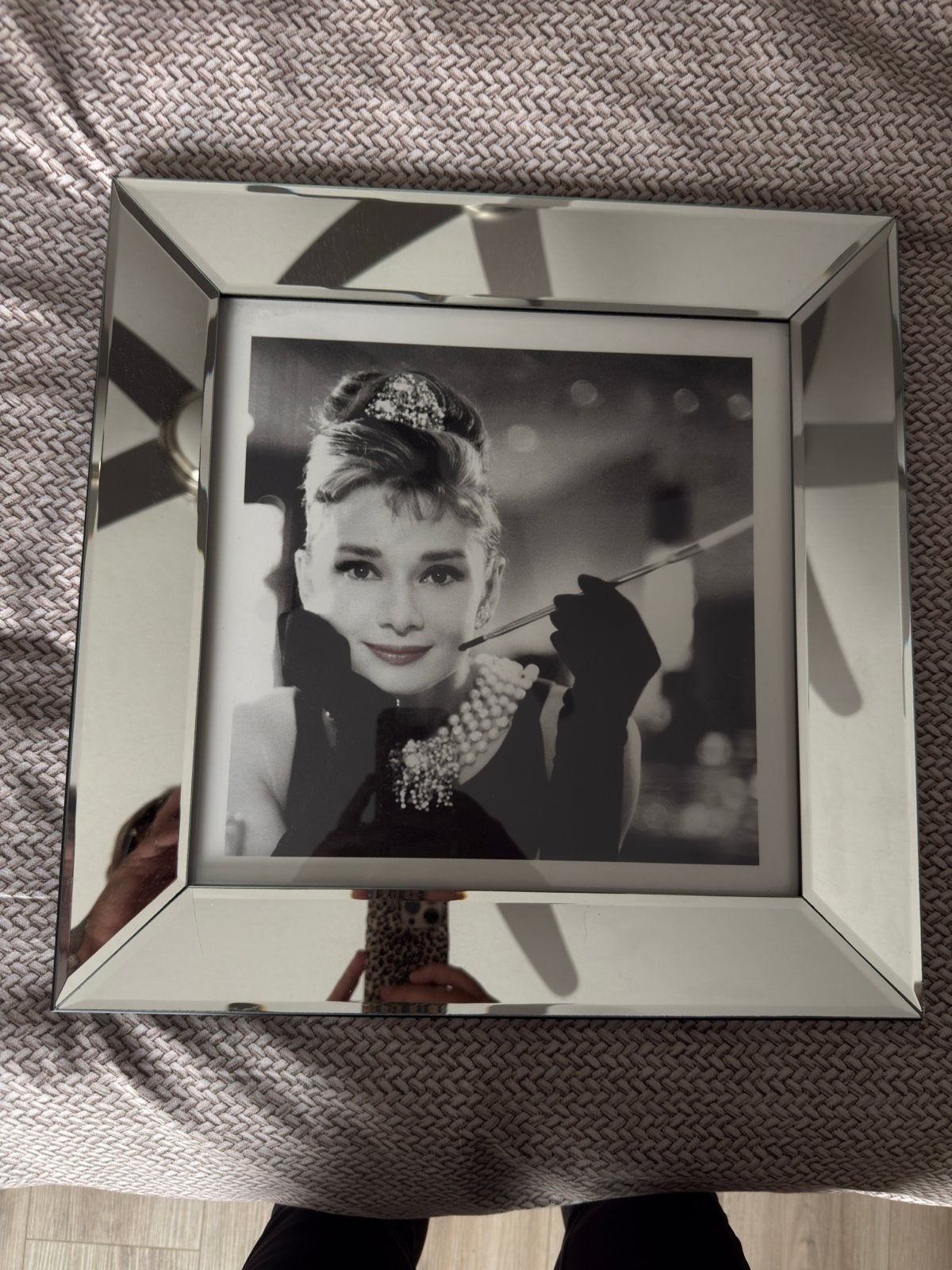 Audrey Hepburn en Marilyn Monroe ingelijste foto's, Huis en Inrichting, Woonaccessoires | Schilderijen, Tekeningen en Foto's, Minder dan 50 cm