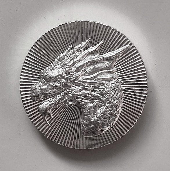 Scottsdale dragon stacker 2 oz zilver, Verzenden, Zilver