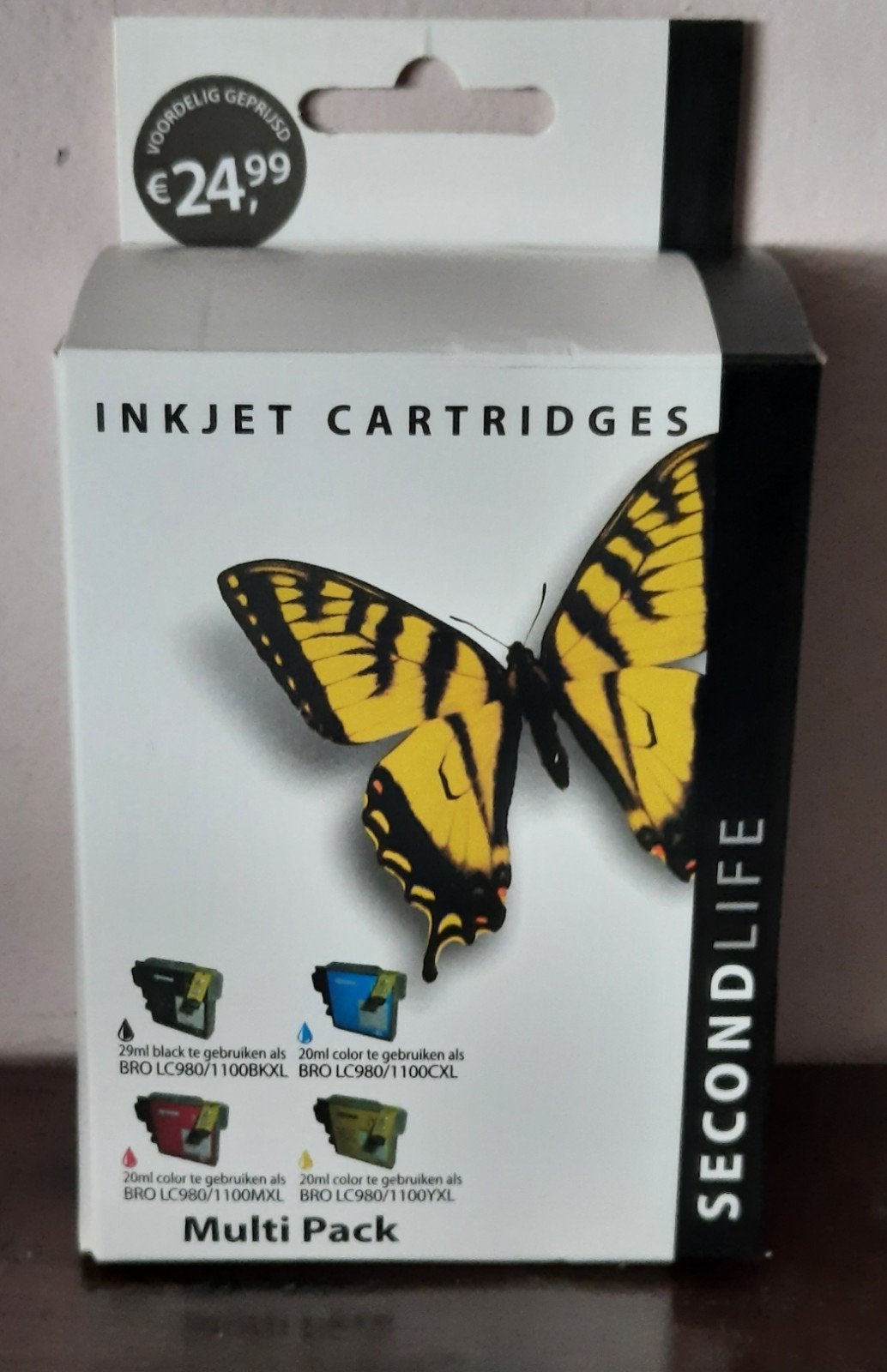 7 Secondlife inktcartridges Brother LC980/985/1100, Computers en Software, Ophalen of Verzenden