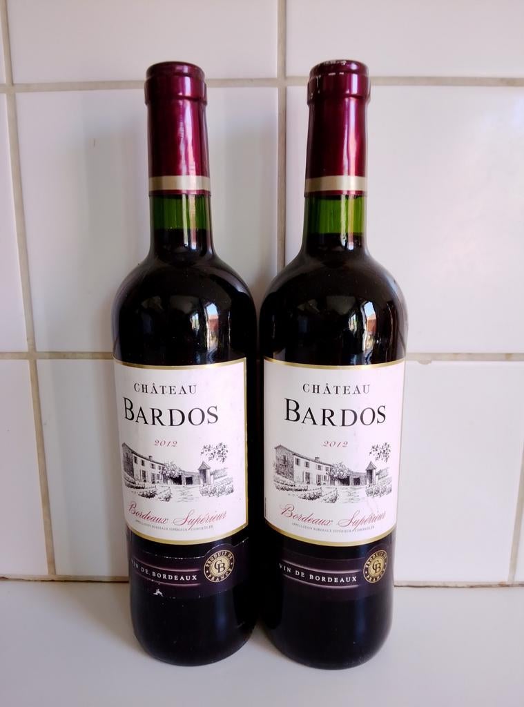 Chateau Bardos Bordeaux Supérieur 2012 - Rode Wijn, Ophalen, Frankrijk, Zo goed als nieuw, Rode wijn