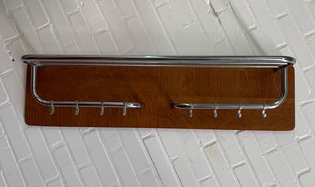 Kapstok vintage Gispen wandkapstok jaren 50., Ophalen of Verzenden, Zo goed als nieuw