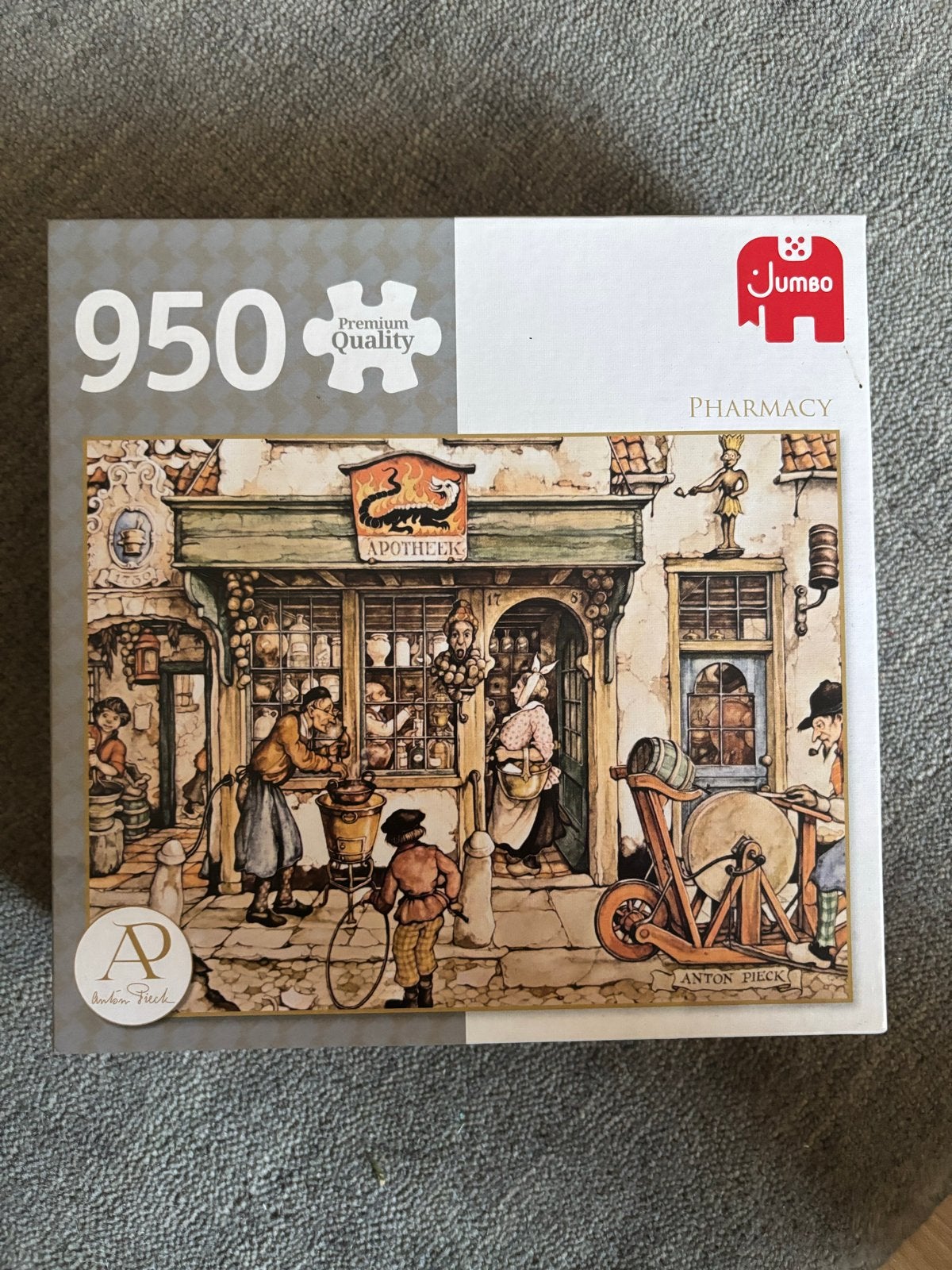 Anton Pieck Puzzel 950 Stukjes - Apotheek, Ophalen, 500 t/m 1500 stukjes, Gebruikt