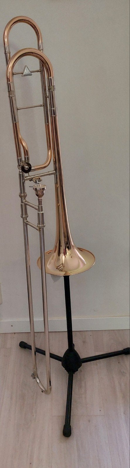 Bb/F Tenortrombone Kühnl & Hoyer .527 GM open wrap, Ophalen, Gebruikt, Tenor, Met koffer