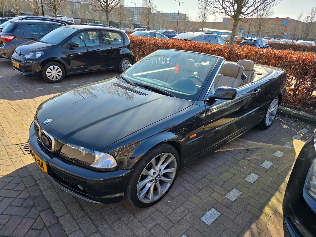 BMW 3-Serie 2.5 CI 323 Cabriolet AUT 2000 Zwart, Auto's, BMW, Automaat, Achterwielaandrijving, 2494 cc, Cabriolet