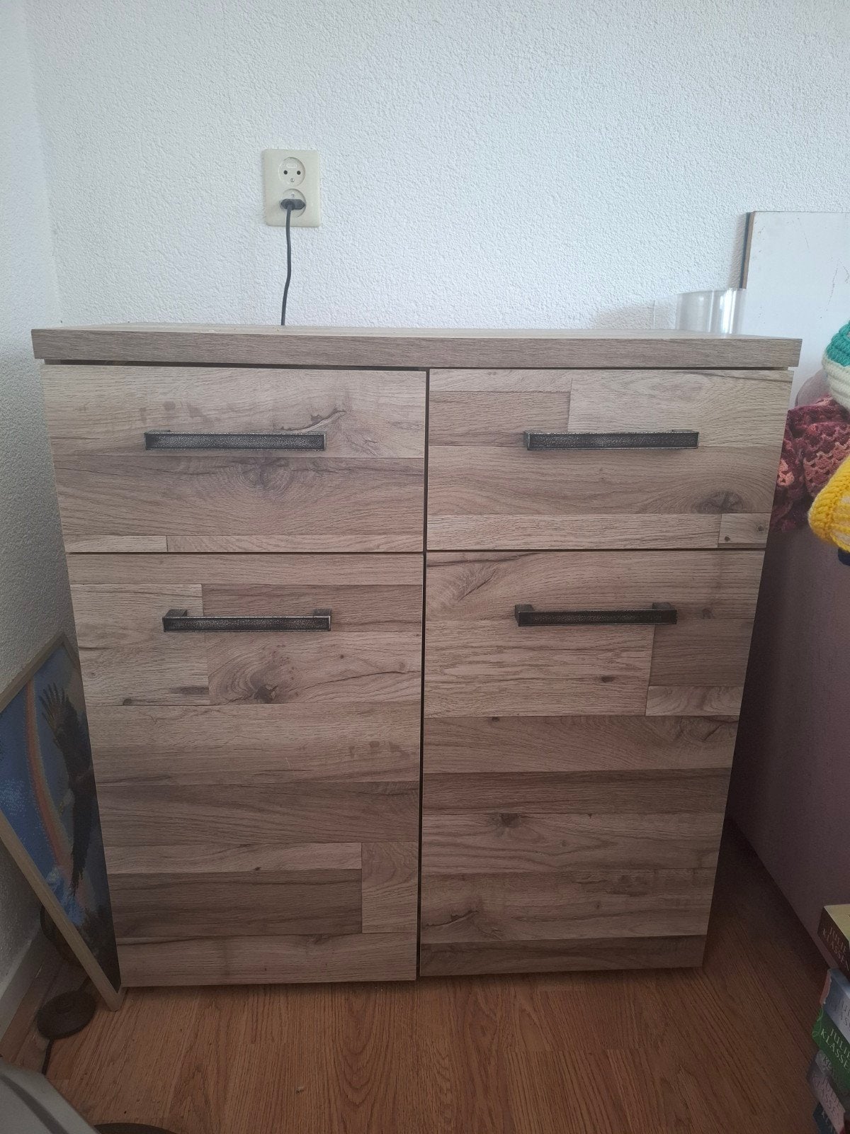 Mooie kast met 2 laatjes en 2 leg planken, Ophalen, Gebruikt, 1 of 2 laden, 50 tot 100 cm
